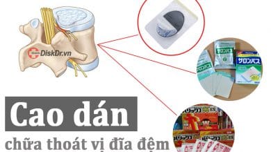 Cao dán chữa thoát vị đĩa đệm