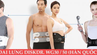 Đai lưng kéo giãn cột sống DiskDr. WG30G2 và WG50G2