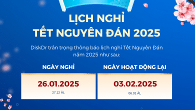 Thông báo lịch nghỉ tết nguyên đán 2025 của DiskDr