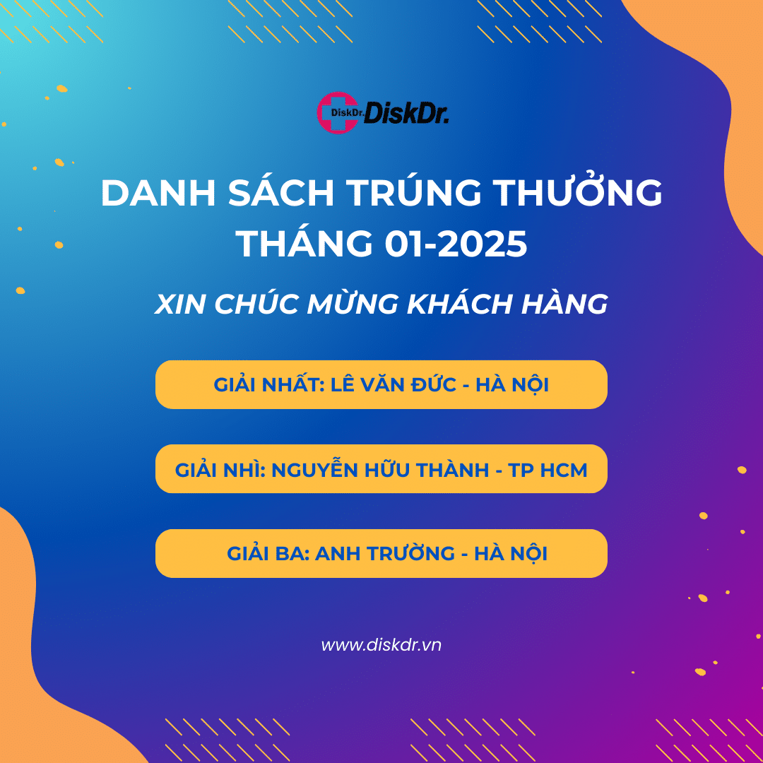 Danh sách khách hàng trúng thưởng tháng 01-2025