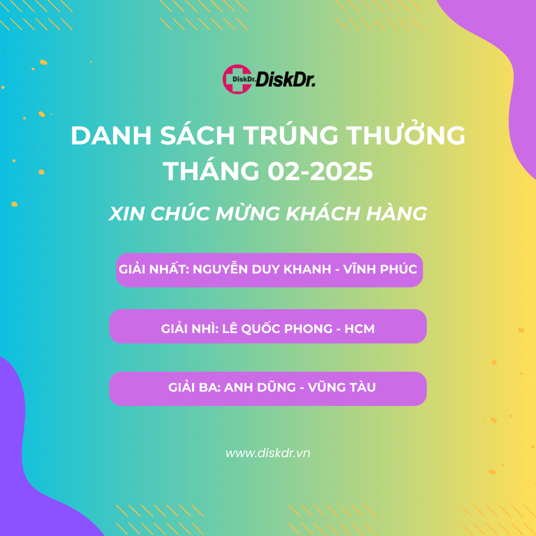 Danh sách khách hàng trúng thưởng tháng 2 2025